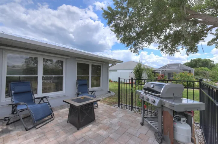 Paver patio for grilling and chilling!