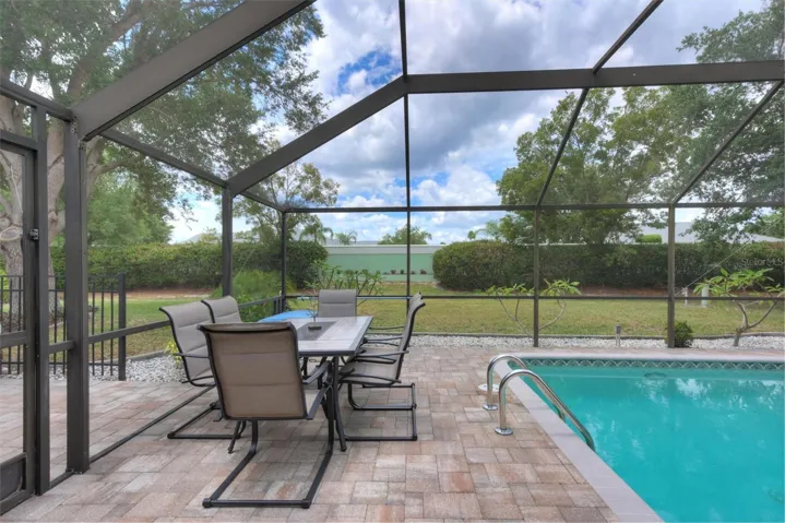 Private rear yard oasis