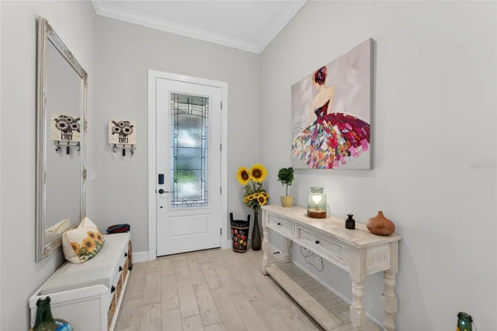 Glass Door view in Foyer