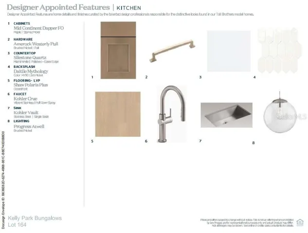 Designer-appointed features selected by our team of professional designers
