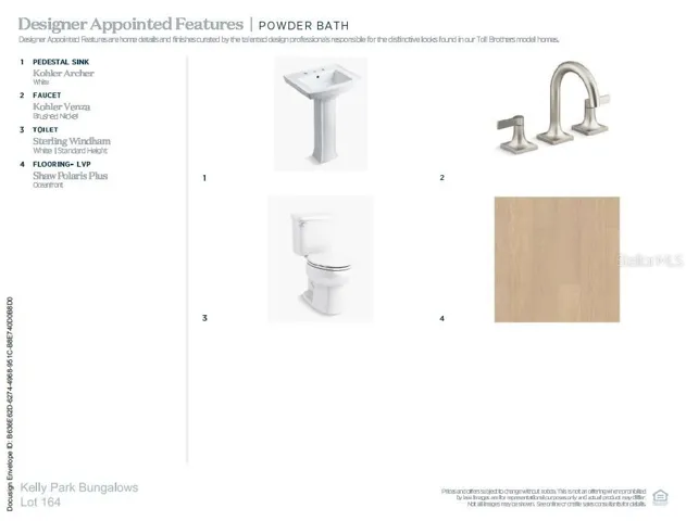 Designer-appointed features selected by our team of professional designers