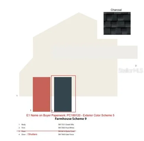 Exterior paint scheme