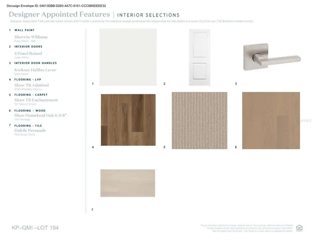 Designer-appointed features selected by our team of professional designers