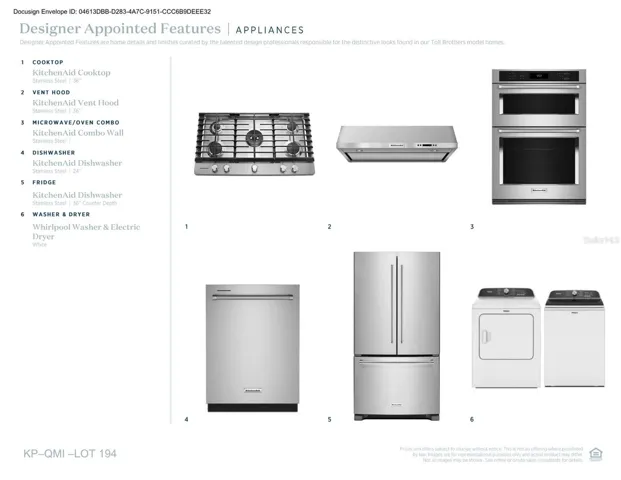Designer-appointed features selected by our team of professional designers