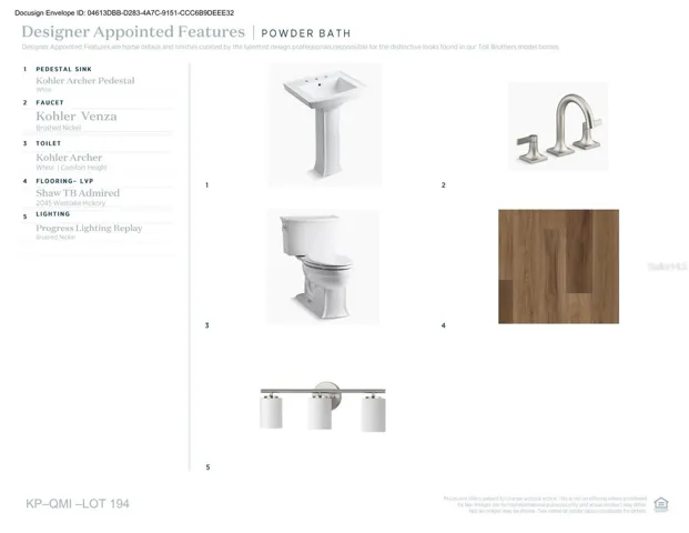 Designer-appointed features selected by our team of professional designers