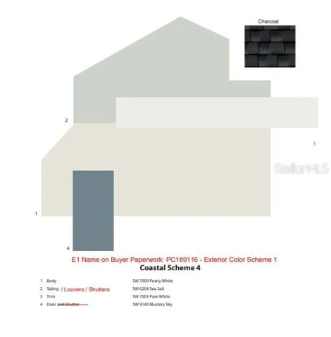 Exterior paint scheme
