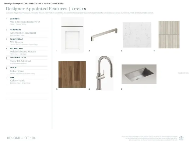 Designer-appointed features selected by our team of professional designers