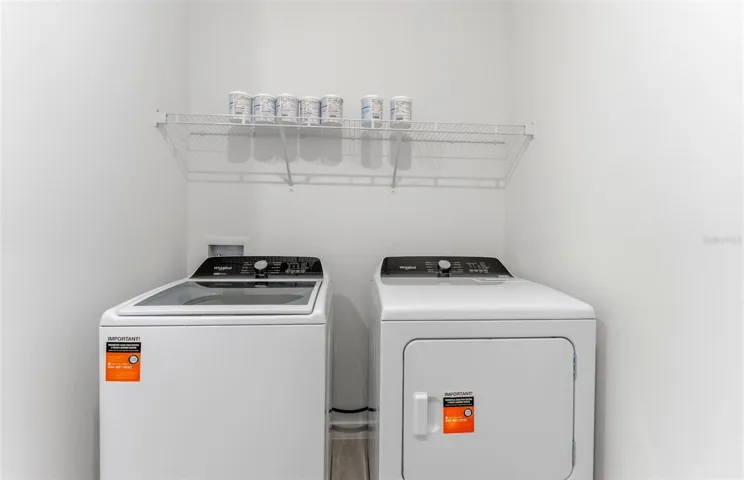 Laundry Room w/Whirlpool Washer and Dryer