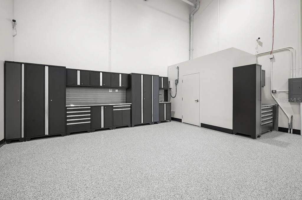 New Age™ Performance Series cabinetry system with stainless work sink conveys
