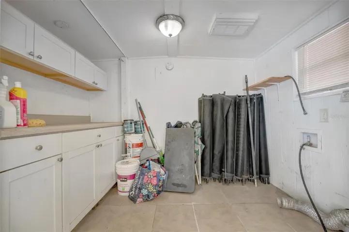 The Laundry Room outside by the patio