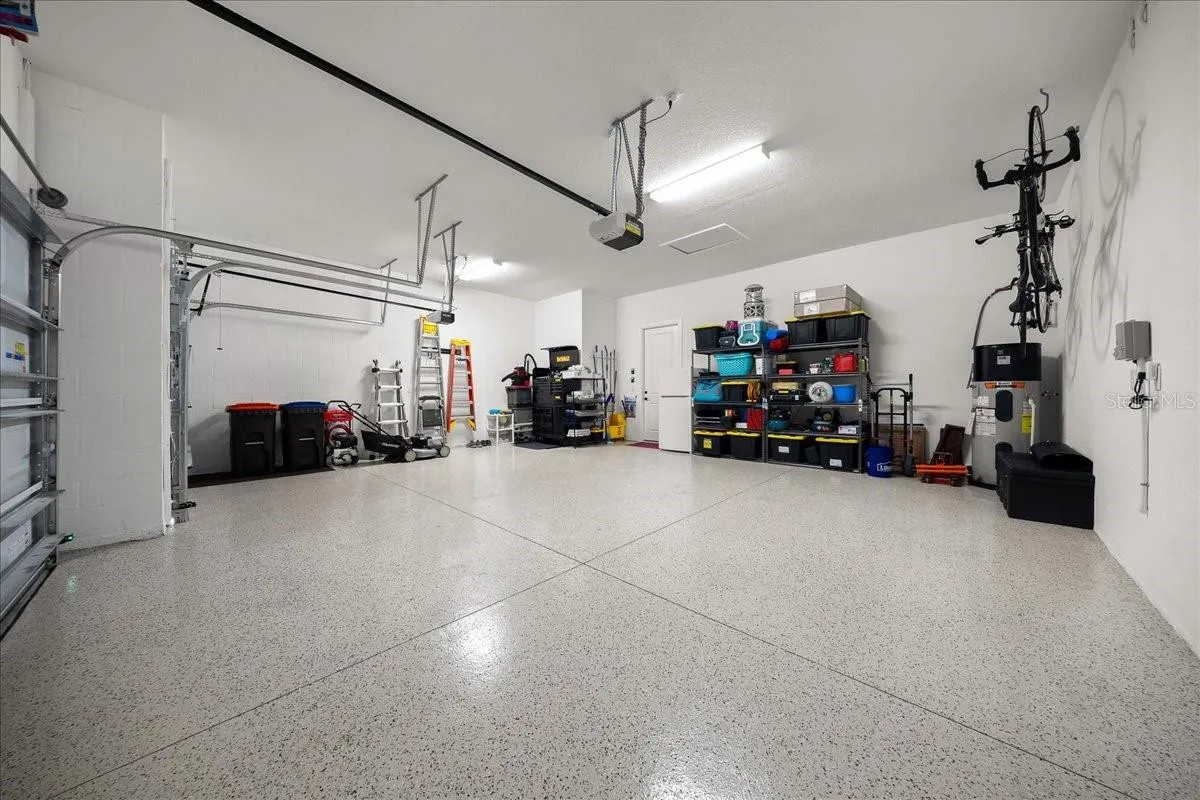 3 Car Garage with Epoxy Flooring
