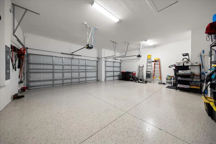 3 Car Garage with Epoxy Flooring