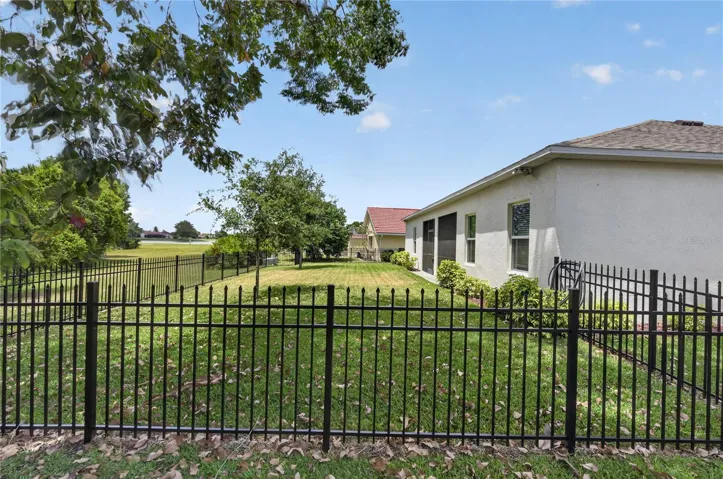 Fenced in backyard to keep the children or dogs safe