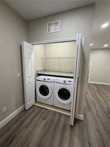Laundry Closet - upstairs near the bedrooms