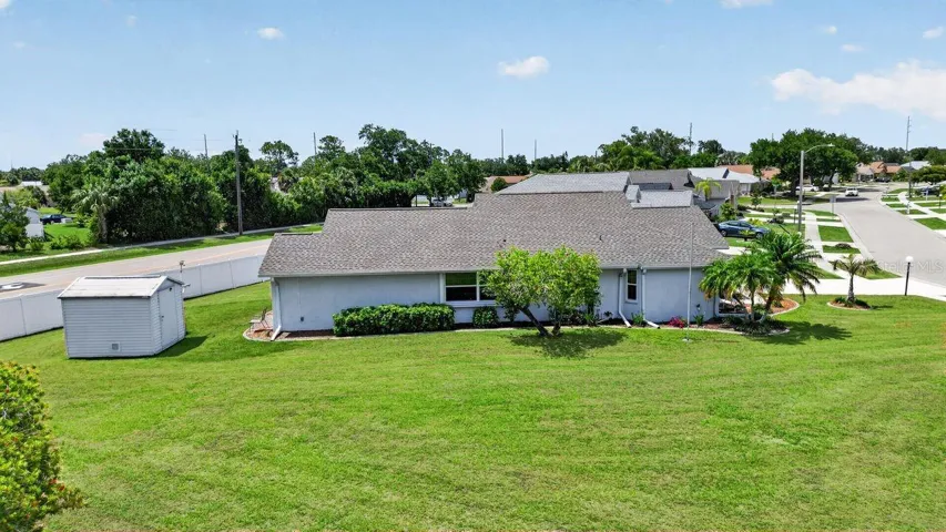 Rear of Subject Property with Spacious Double Lot