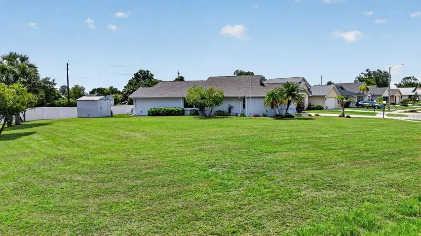 Subject Property with Spacious Double Lot