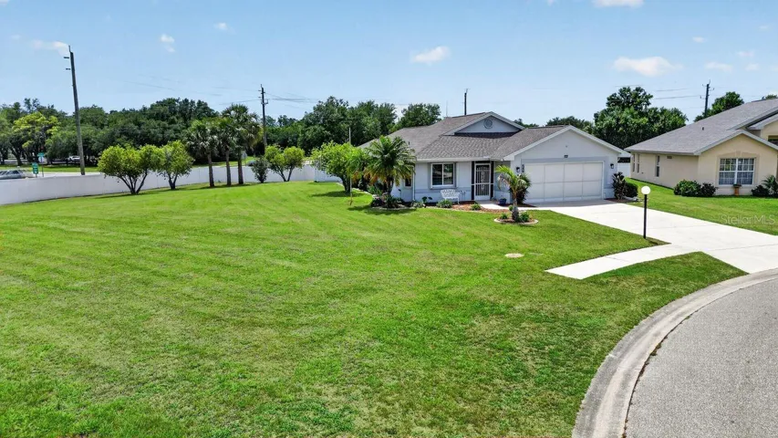 Front of Subject Property with Spacious Double Lot