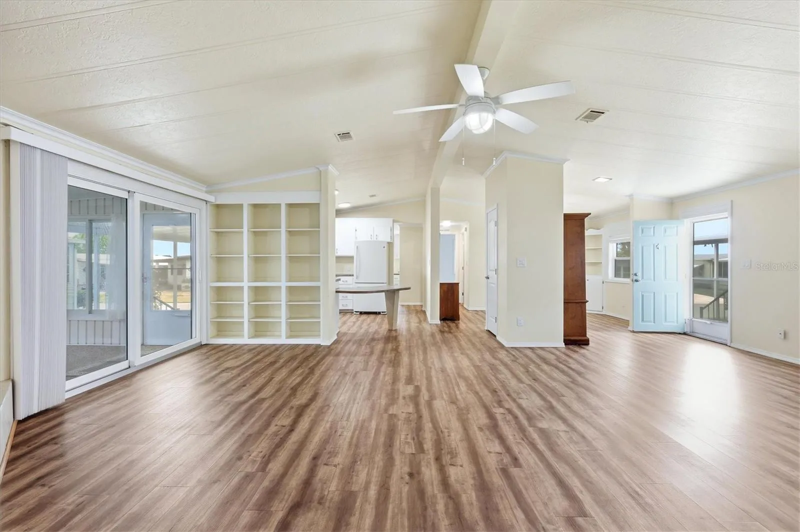 Living Room, Kitchen, Dining Room