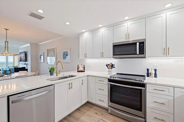 Beautiful Stone Counters with Lots Of Preparation Space