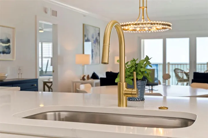 Open Kitchen Layout Connected to Living Space