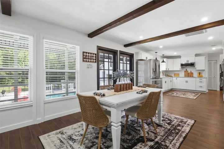 VIEW OF KITCHEN FROM FAMILY ROOM/DEN