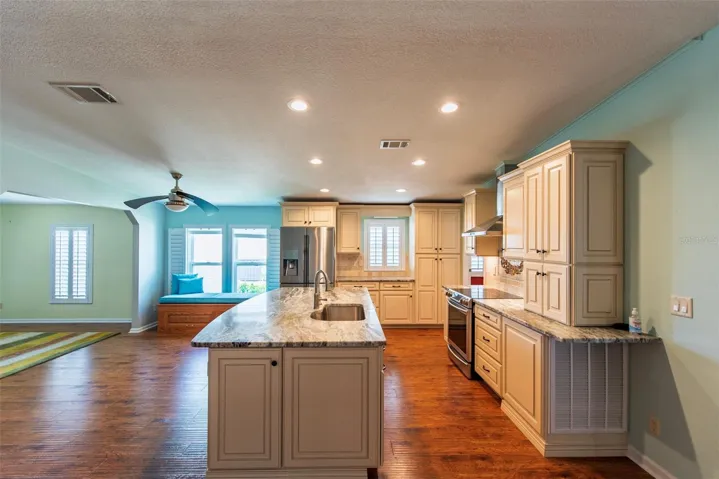 Kitchen and Living Area