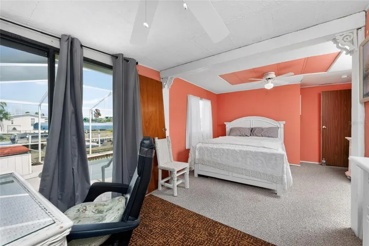 Primary bedroom has been extended