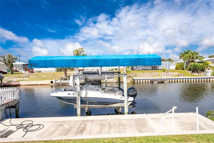 Boat lift cover was replaced in 2023