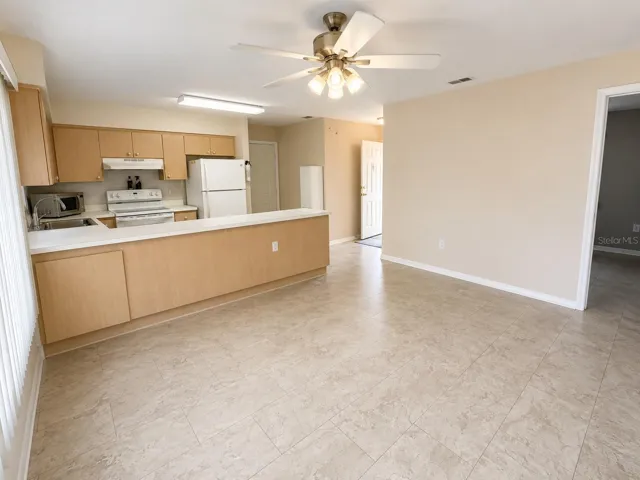 Dinning room looking into kitchen