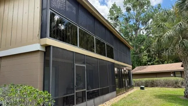 View from screened in patio