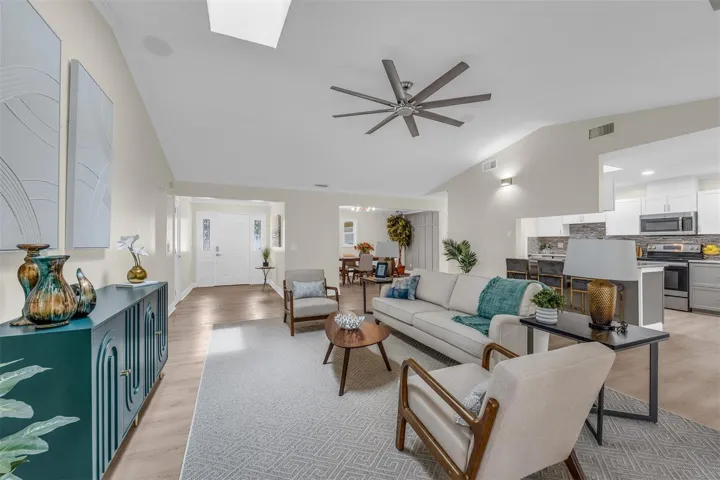 LIVING ROOM to KITCHEN