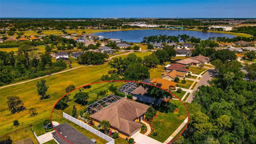 Over a quarter of an acre lot