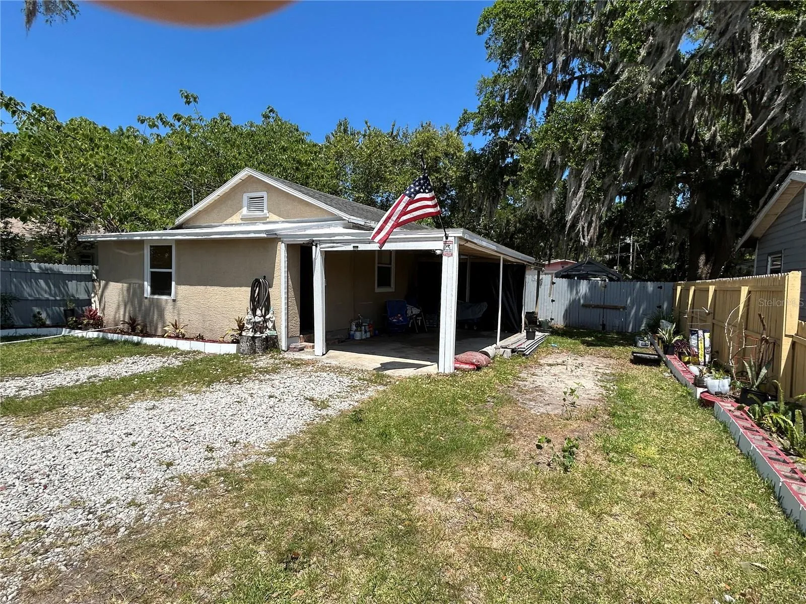 Front of home.