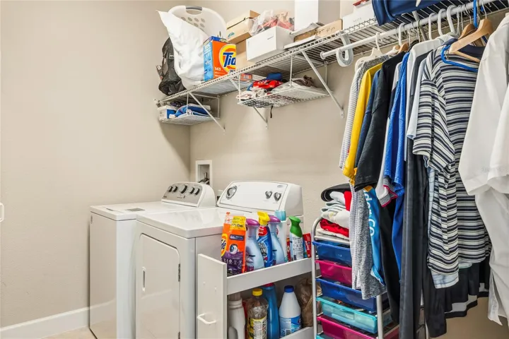 Inside Laundry room