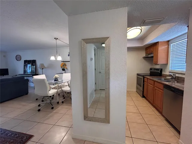 Hallway with full mirror from front door