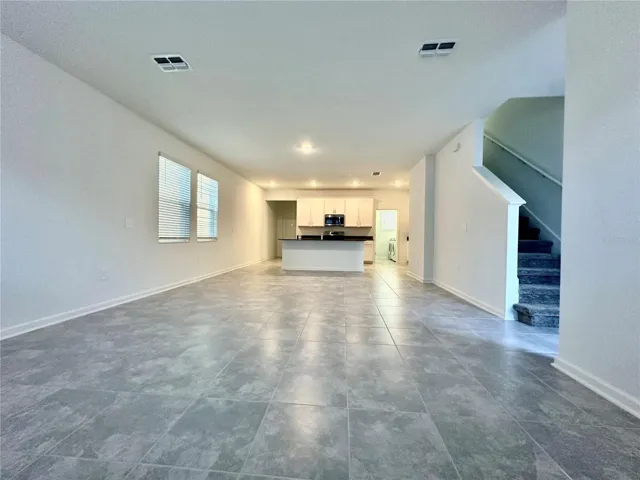 Combined big space for living and dining room