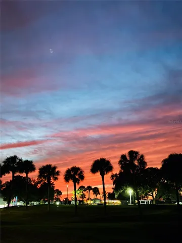 Beautiful skies over the main clubhousse