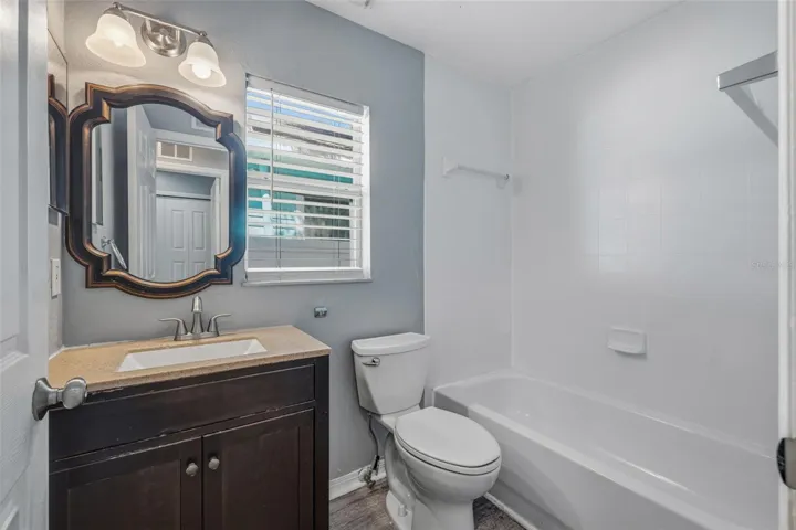 Unit B - hall bathroom