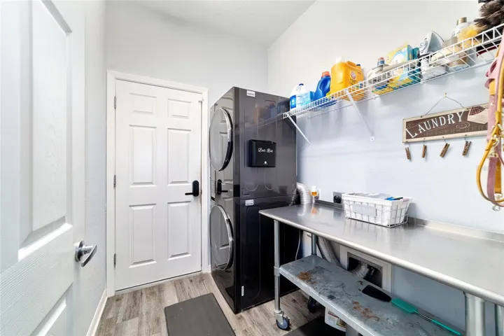 Inside laundry room
