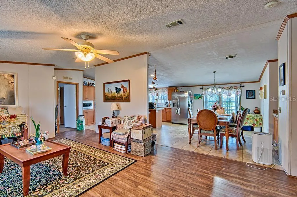 living room looking toward dining