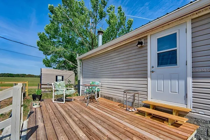 back deck entry into laundry room/bathroom