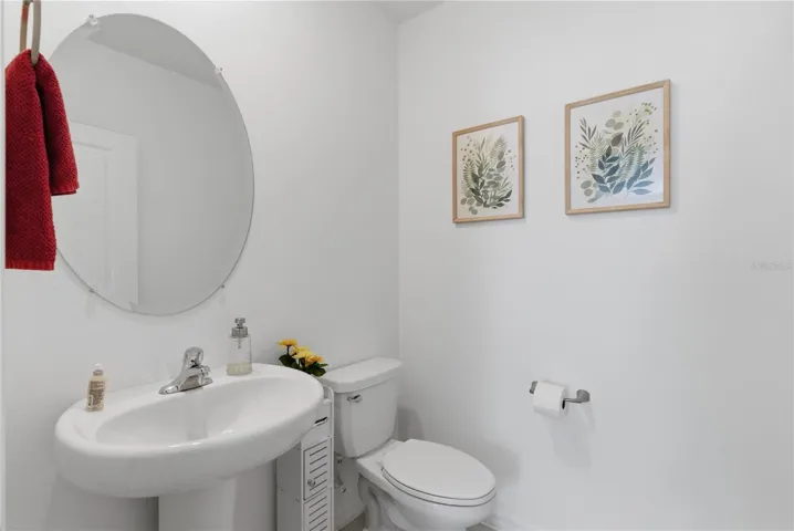 Main floor half bath