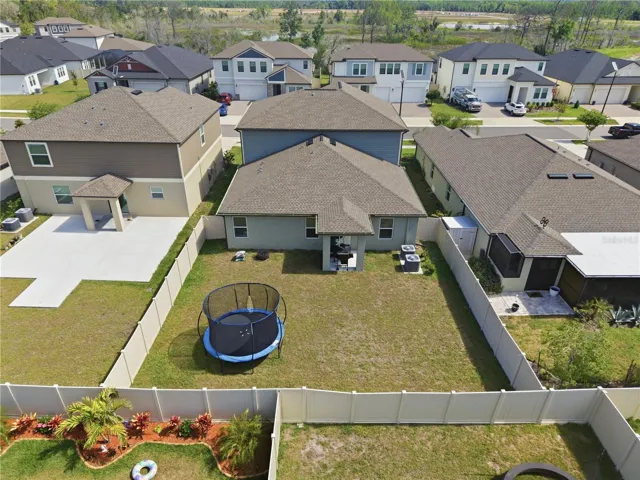 Fenced yard