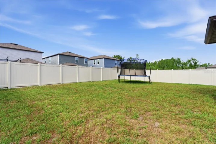 Fenced yard