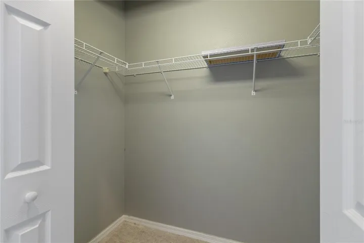 Walk-in closet space