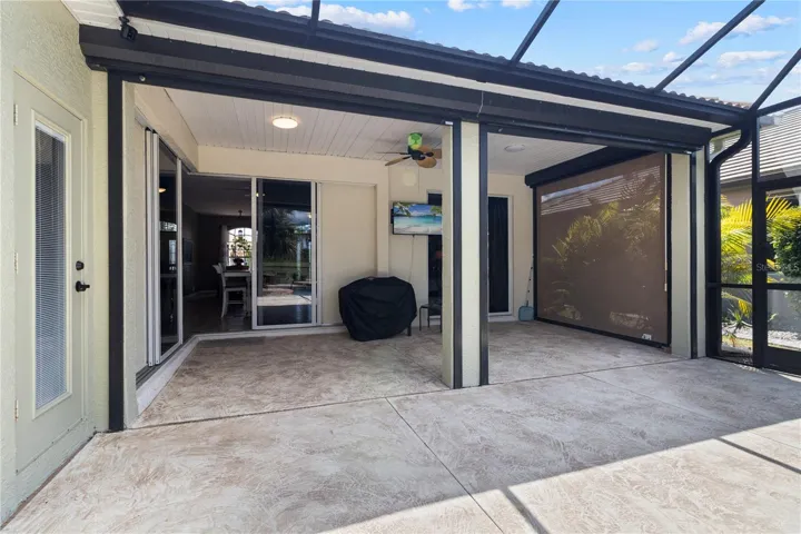 This outside area was designed for entertaining