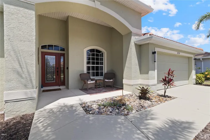 Inviting front entrance