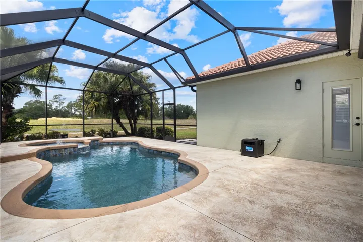 The pool heat is on and you can swim in all year round. Your Northern friends will be envious.
