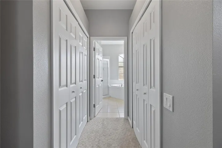 Double closet space to accommodate both