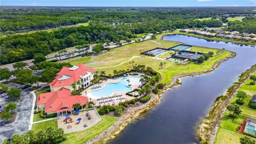 Town Hall Amenity Center with Fitness Center, Library, Arts & Crafts and Multi-Purpose Room for Events. Sports Courts include Pickle Ball Courts, Tennis Courts, Bocce Ball and Corn Hole Tournanments.